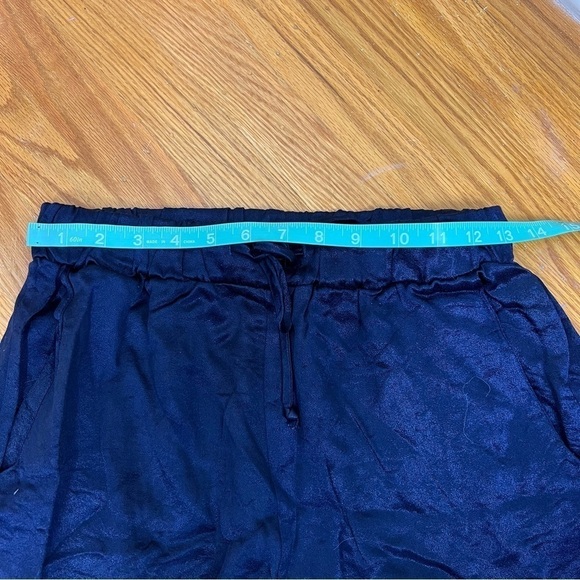 LNA x REVOLVE x SHOPBOP Satin‎ Silky Cargo Jogger Navy Blue, Size S - Picture 10 of 14